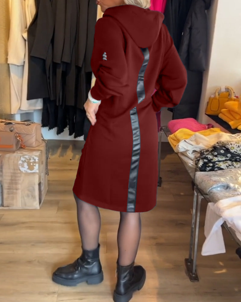 Sophie | Stevige Jurk met Capuchon en Zakken