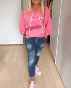 Femke | Losse Hoodie met Ankerprint