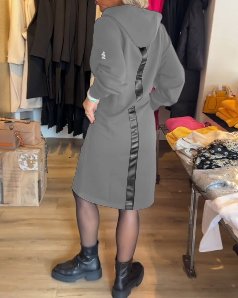 Sophie | Stevige Jurk met Capuchon en Zakken