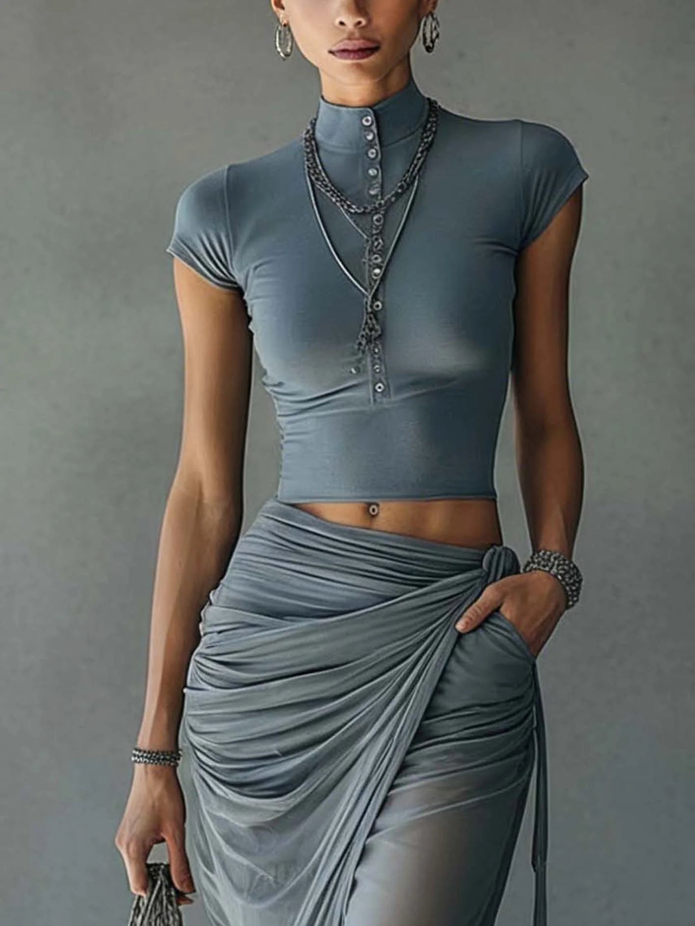 Wendy | Set Top Tule Rok Trasparente
