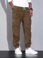 Laluna® | Broek di carico in velluto a coste