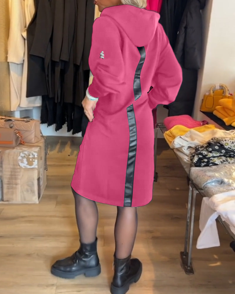 Sophie | Stevige Jurk met Capuchon en Zakken