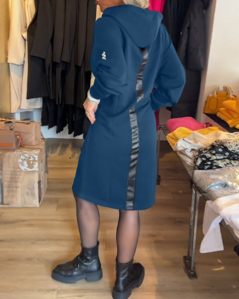 Sophie | Stevige Jurk met Capuchon en Zakken