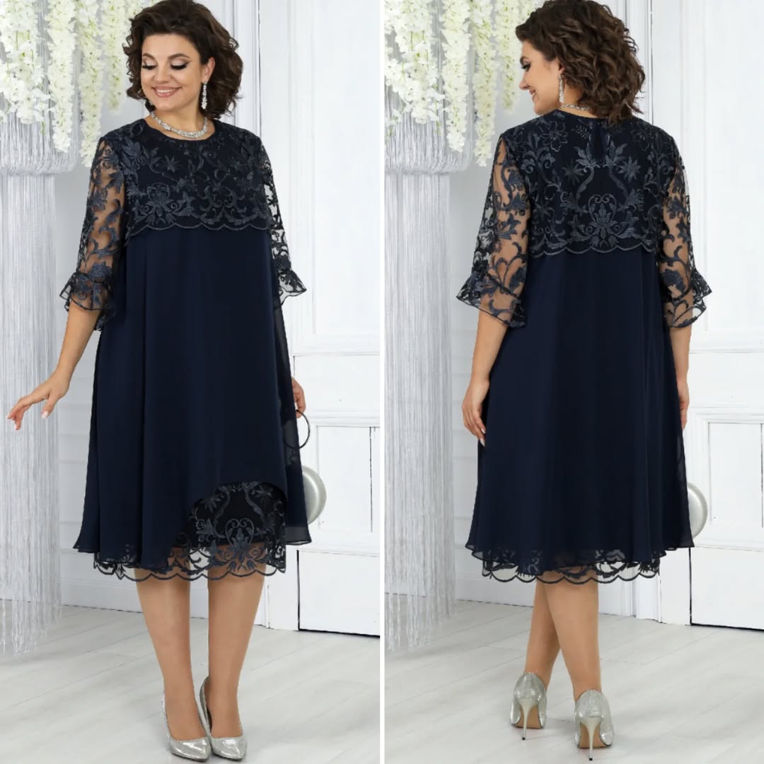 Lirona™ – Midikjole casual chic
