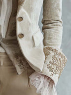 Costanza | Blazer Tailleur Avorio Ricamato