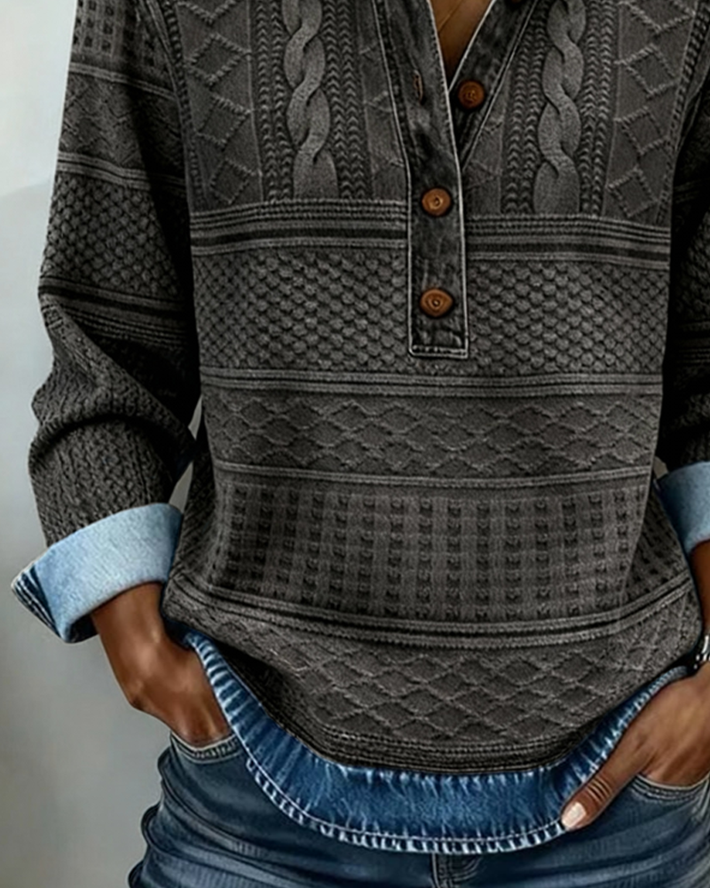 Laluna® | Felpa alla moda con Kraag