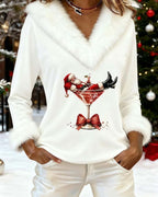 Stijlvolle Trui met Kerstprint