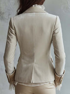 Costanza | Blazer Tailleur Avorio Ricamato