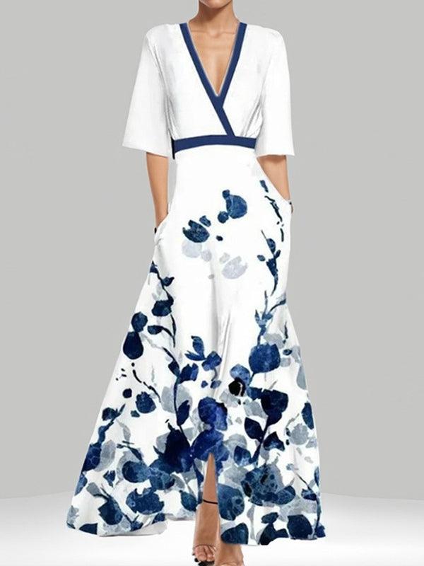 Leggi | Completo Elegante Maxi Abito Midi Glamour Bordo Mare