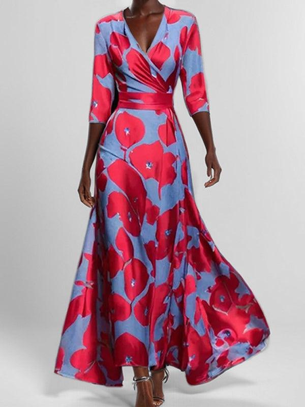 Leggi | Completo Elegante Maxi Abito Midi Glamour Bordo Mare