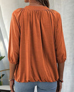 Ilse | T-shirt met Ronde Hals en 3/4-Mouwen