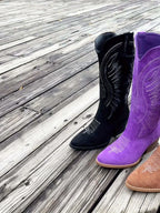 Noor | Midnight Suede Boots
