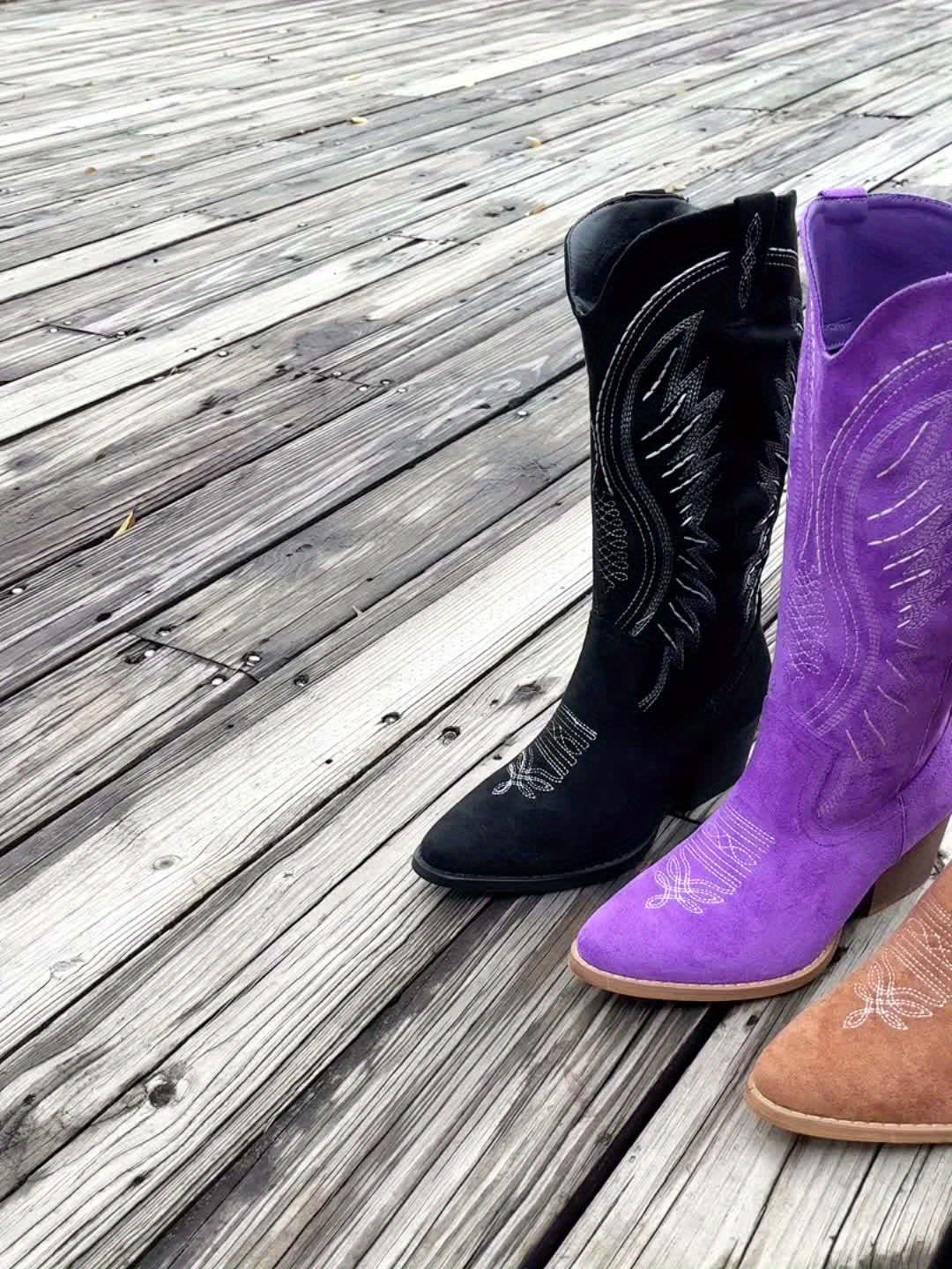 Noor | Midnight Suede Boots