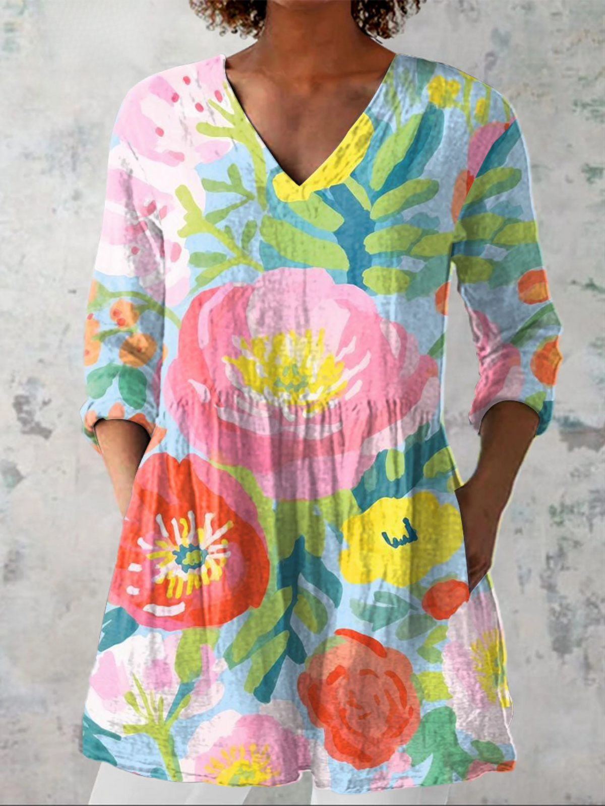 Giulietta | Blusa lunga con scollo a V