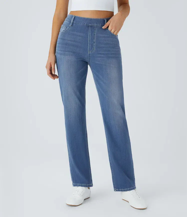Lotte | Elastische en comfortabele broek met hoge taille