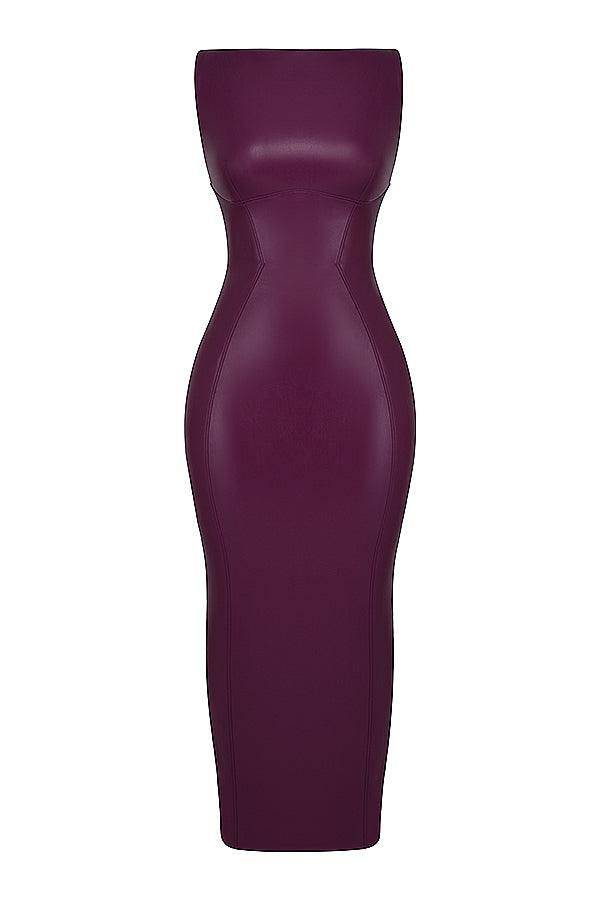 Lisa | Luxe Leren Maxi Jurk