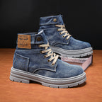 Handgemaakte Denim Boots