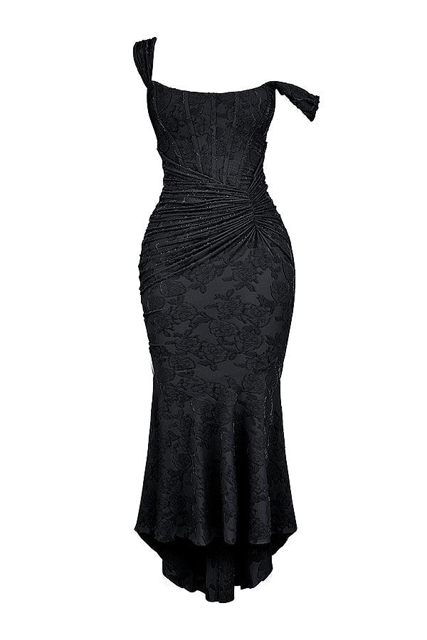 Anouk | Gettextureerd Maxi Jurk