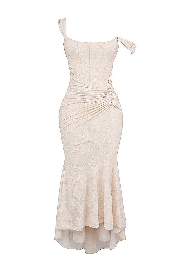 Anouk | Gettextureerd Maxi Jurk