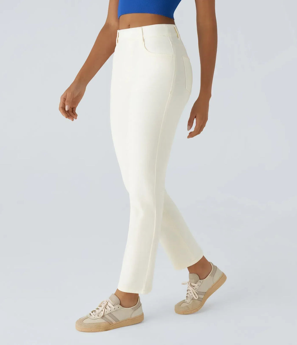 Lotte | Elastische en comfortabele broek met hoge taille