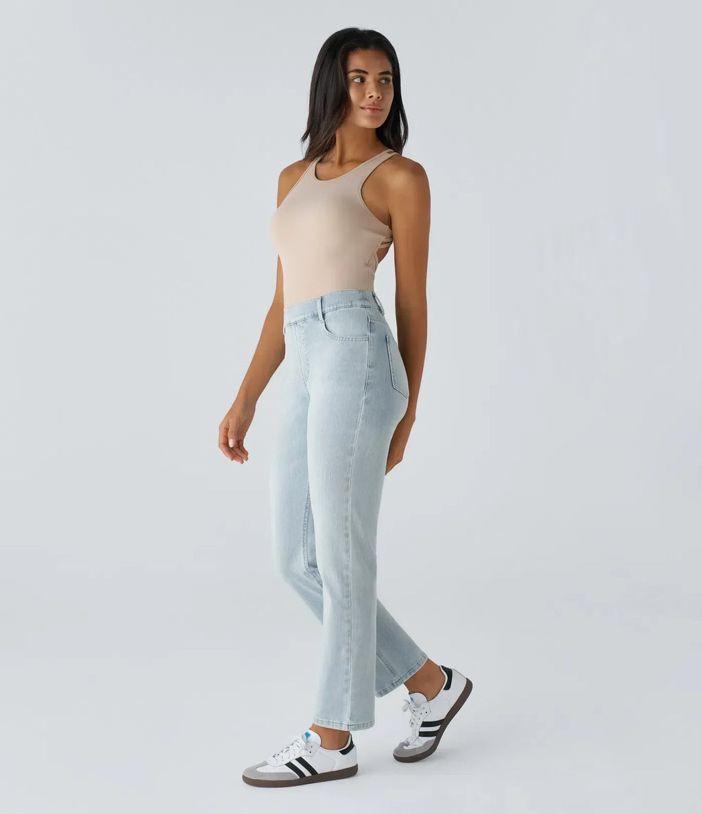 Lotte | Elastische en comfortabele broek met hoge taille