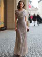 Ester | Elegante Maxi Abito con Drappeggio