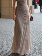 Ester | Elegante Maxi Abito con Drappeggio