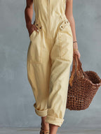 Greta | Salopette in denim lavato dal carattere vintage e moderno