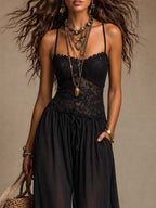 Laura | Costume con Pizzo e Laccio al Collo