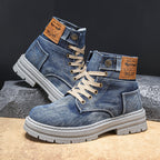 Handgemaakte Denim Boots