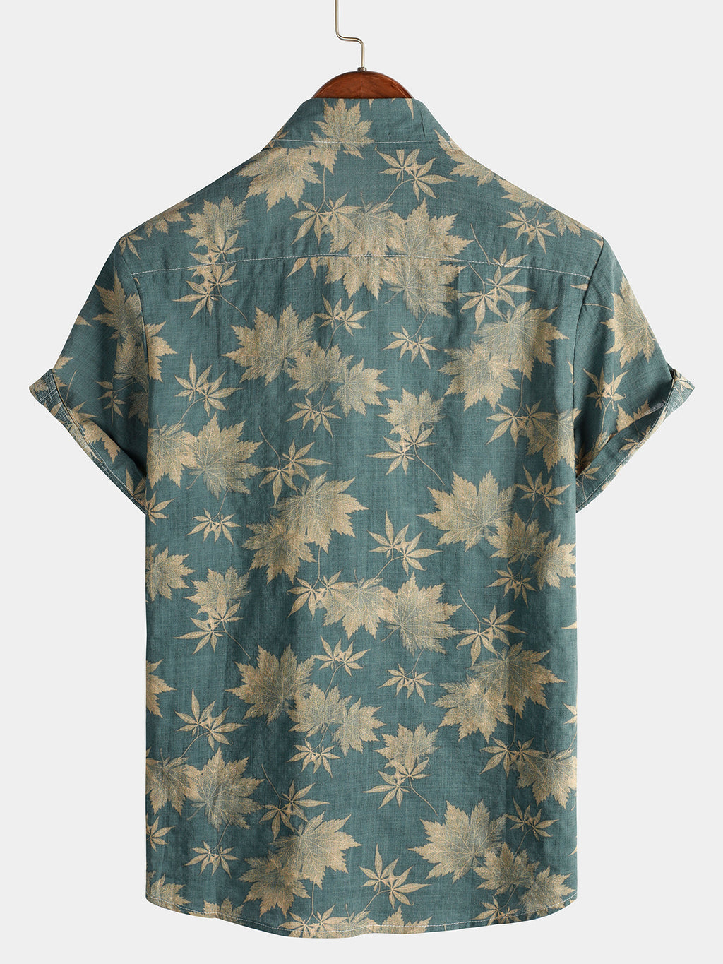 Katoenen Hawaii Overhemd met Korte Mouwen