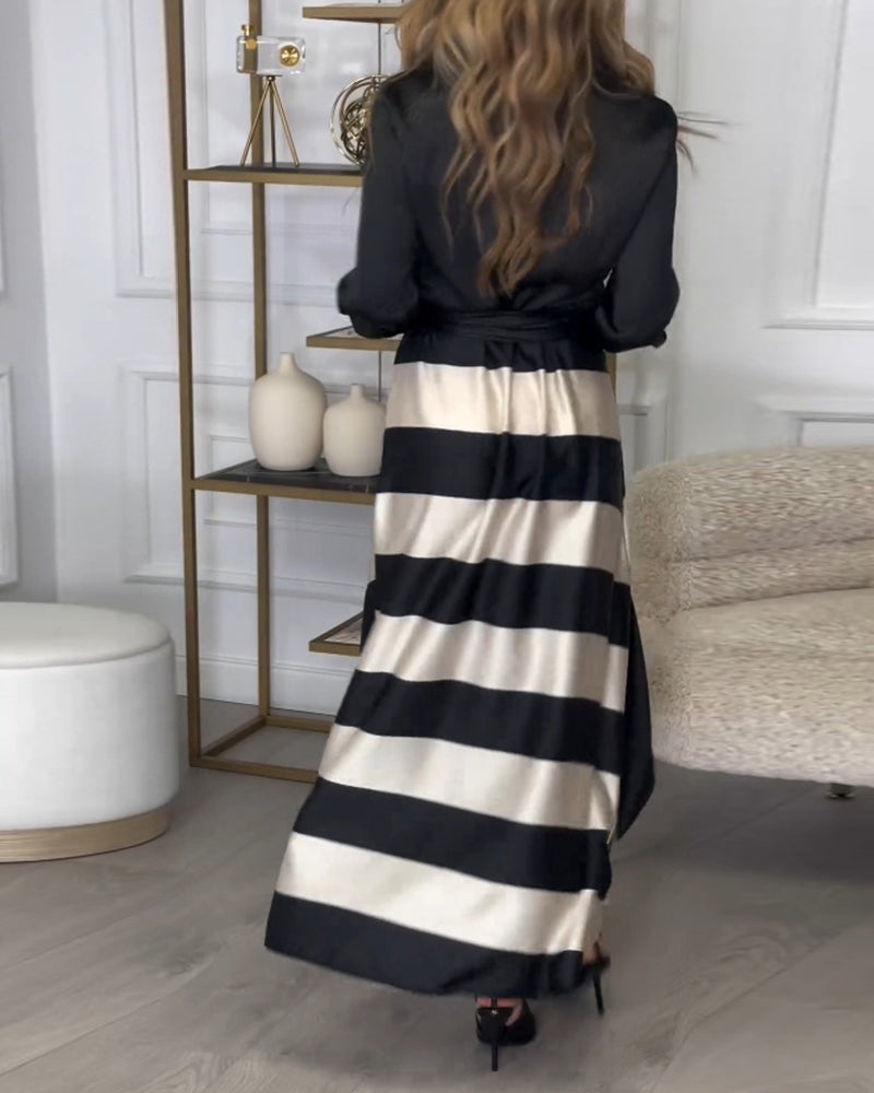 Ariana | Abito Eleganza a Righe