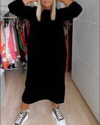 Emma | Casual Jurk met Ronde Hals