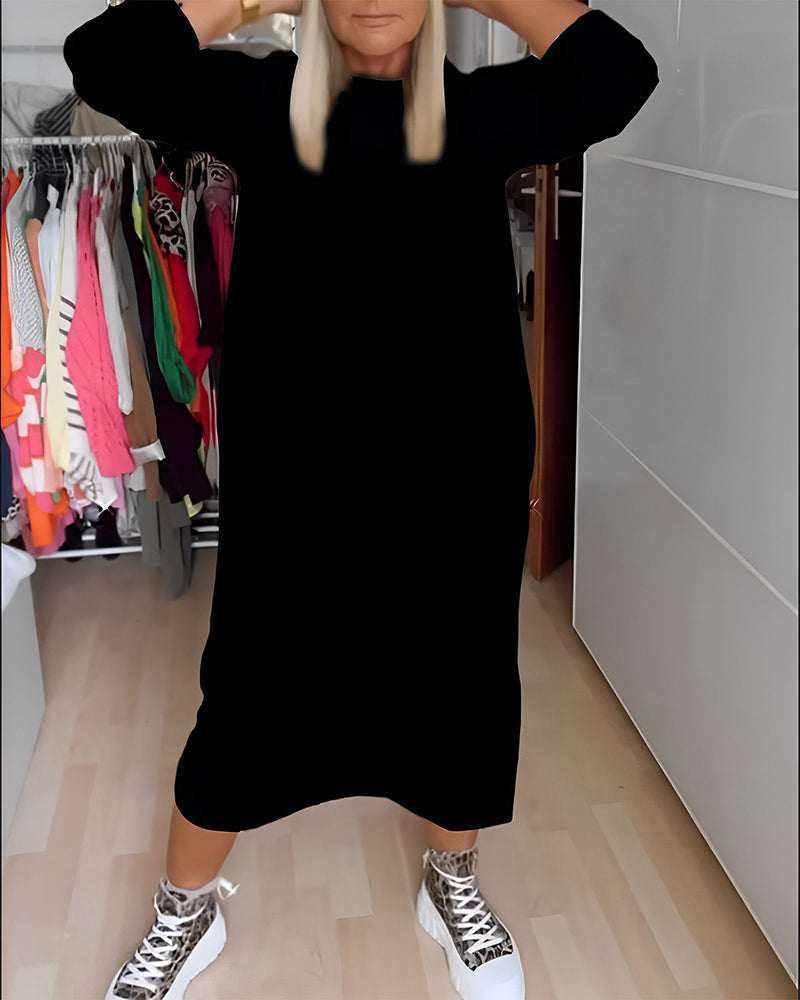 Emma | Casual Jurk met Ronde Hals