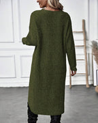 Sophie | Lange Effen Trui-jurk