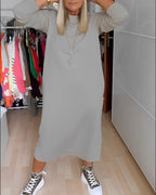 Emma | Casual Jurk met Ronde Hals