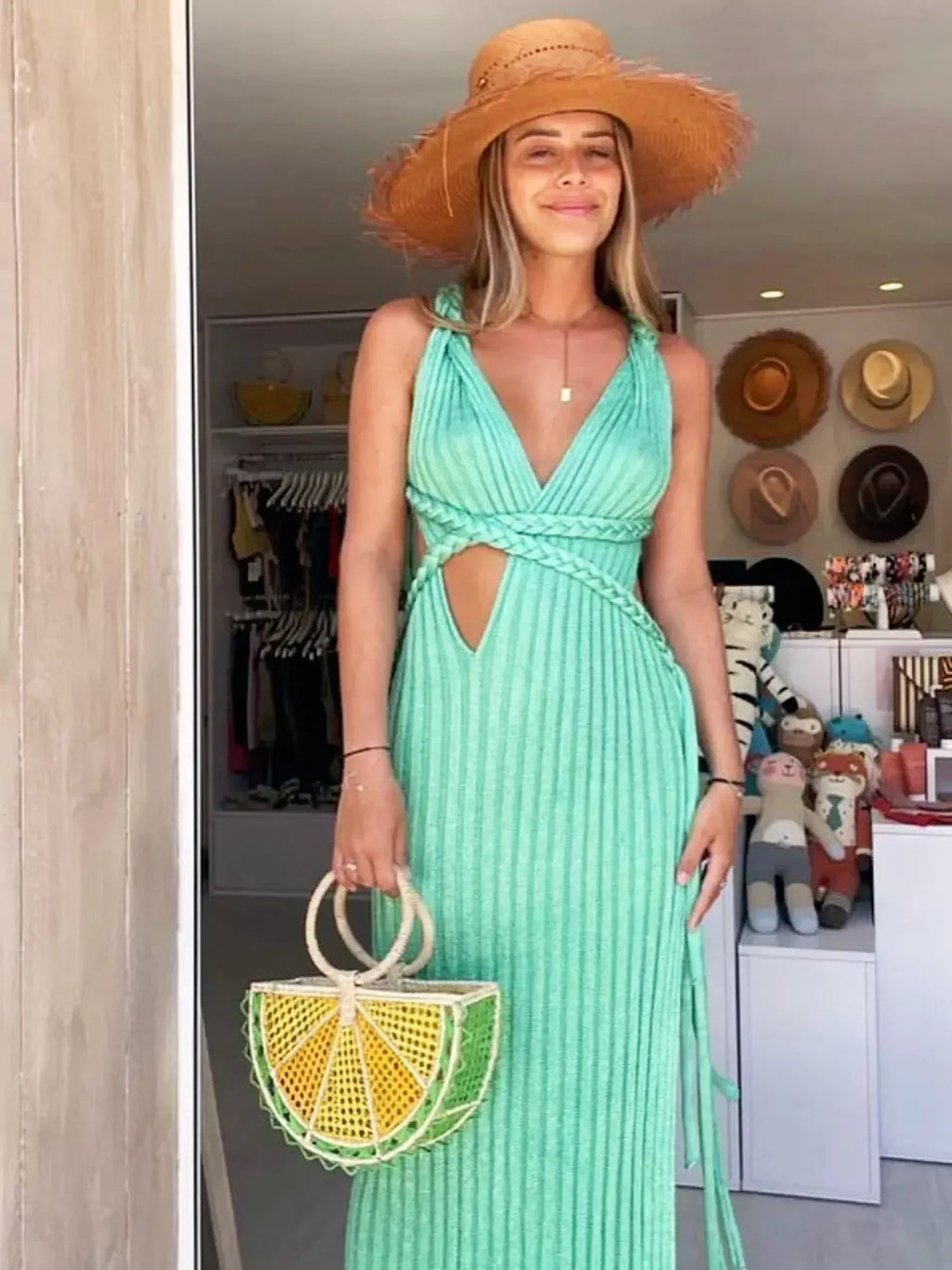 Julia | Zomerse Knit Maxi Dress
