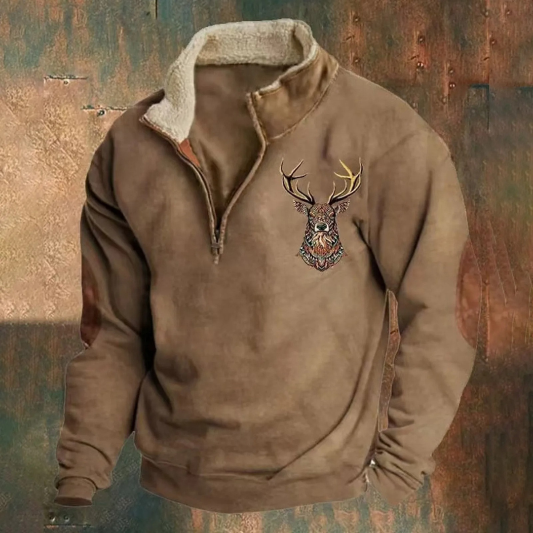 LALUNA® | MAGLIONE KLASSIEKE CON KWART RITS