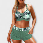 Juliana - Bikini a vita alta con struttura a coste