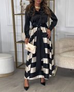 Ariana | Abito Eleganza a Righe