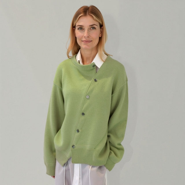 Ester | Comodo Gilet con Speelse Knopen Detail