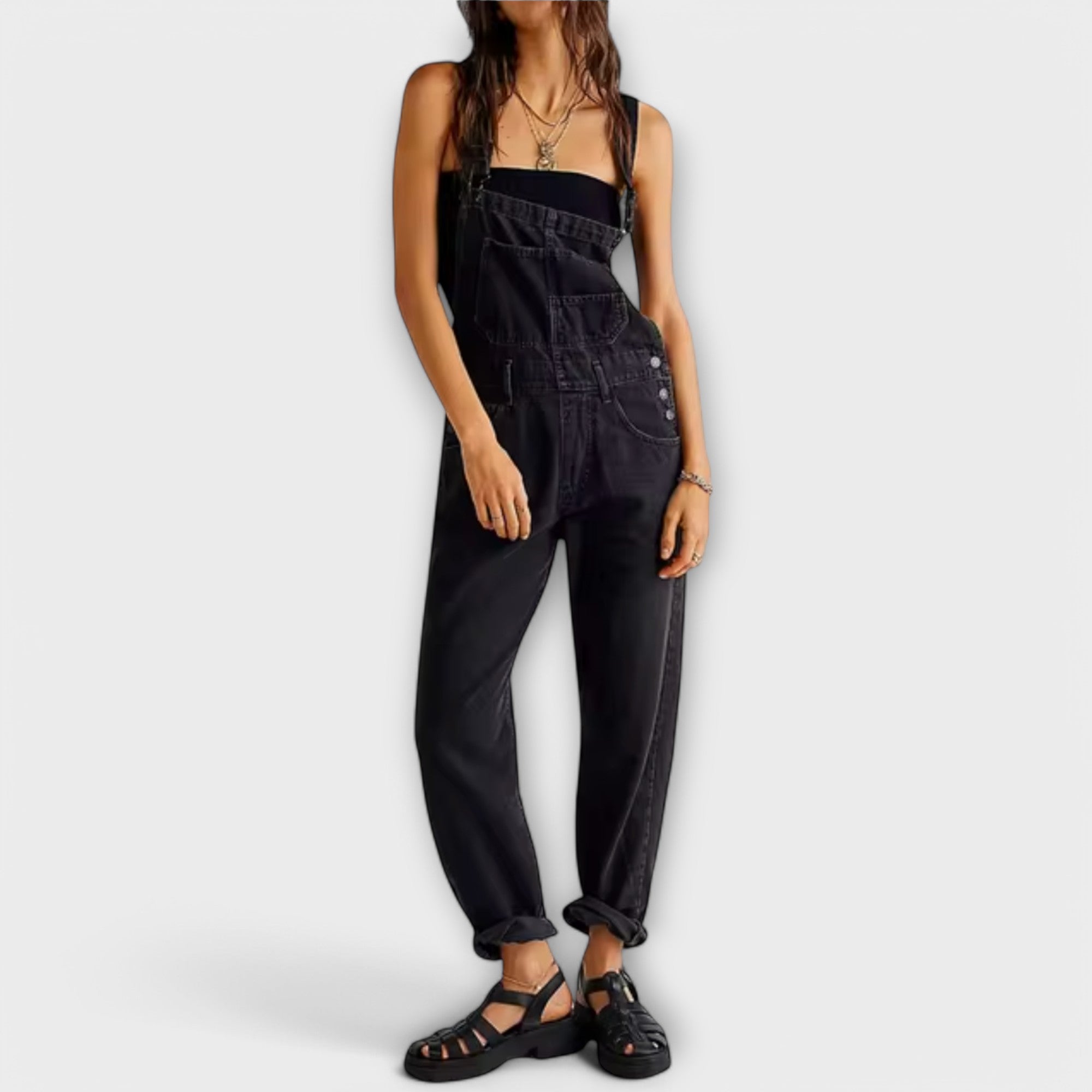 Kaelle™ - Salopette in denim Afslappet