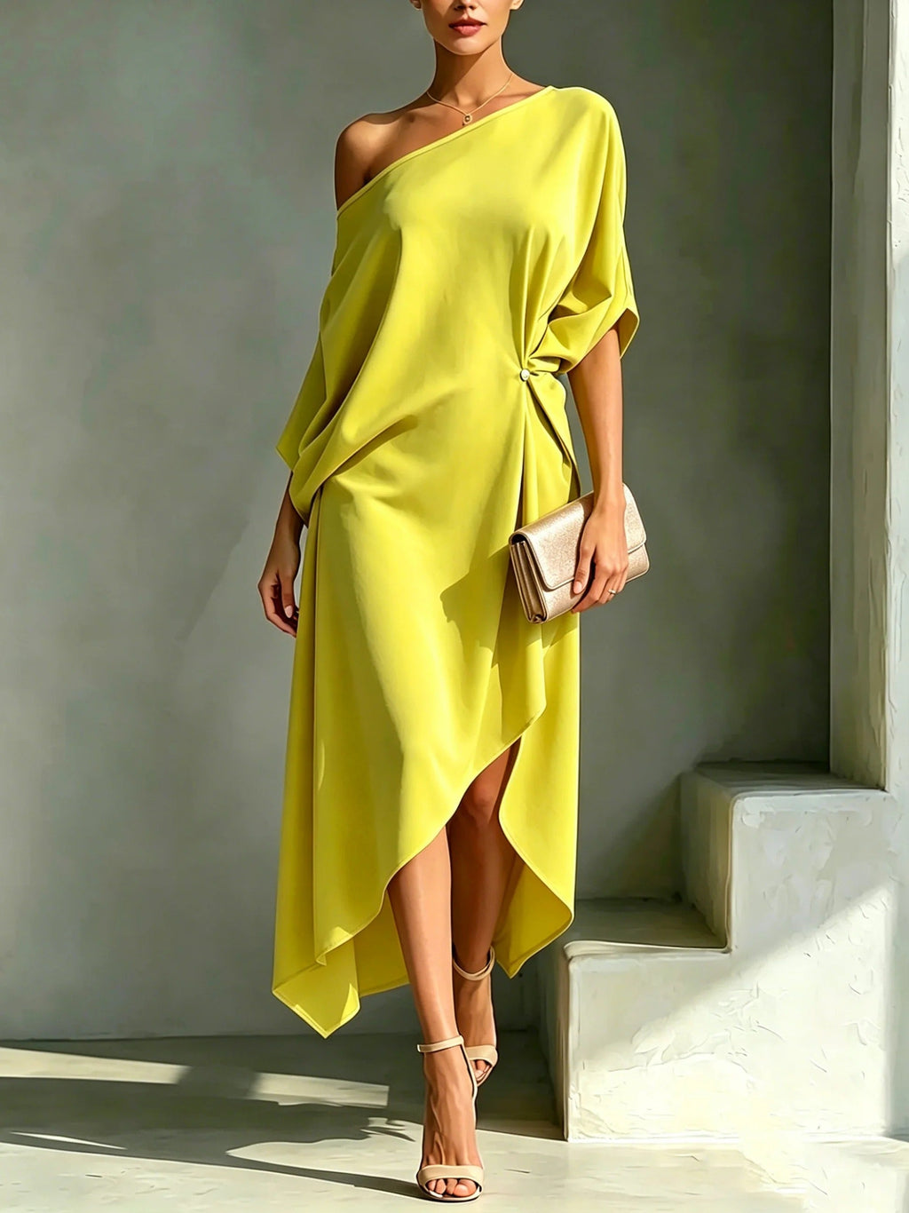 Chiara | Cappotto elegante asimmetrico