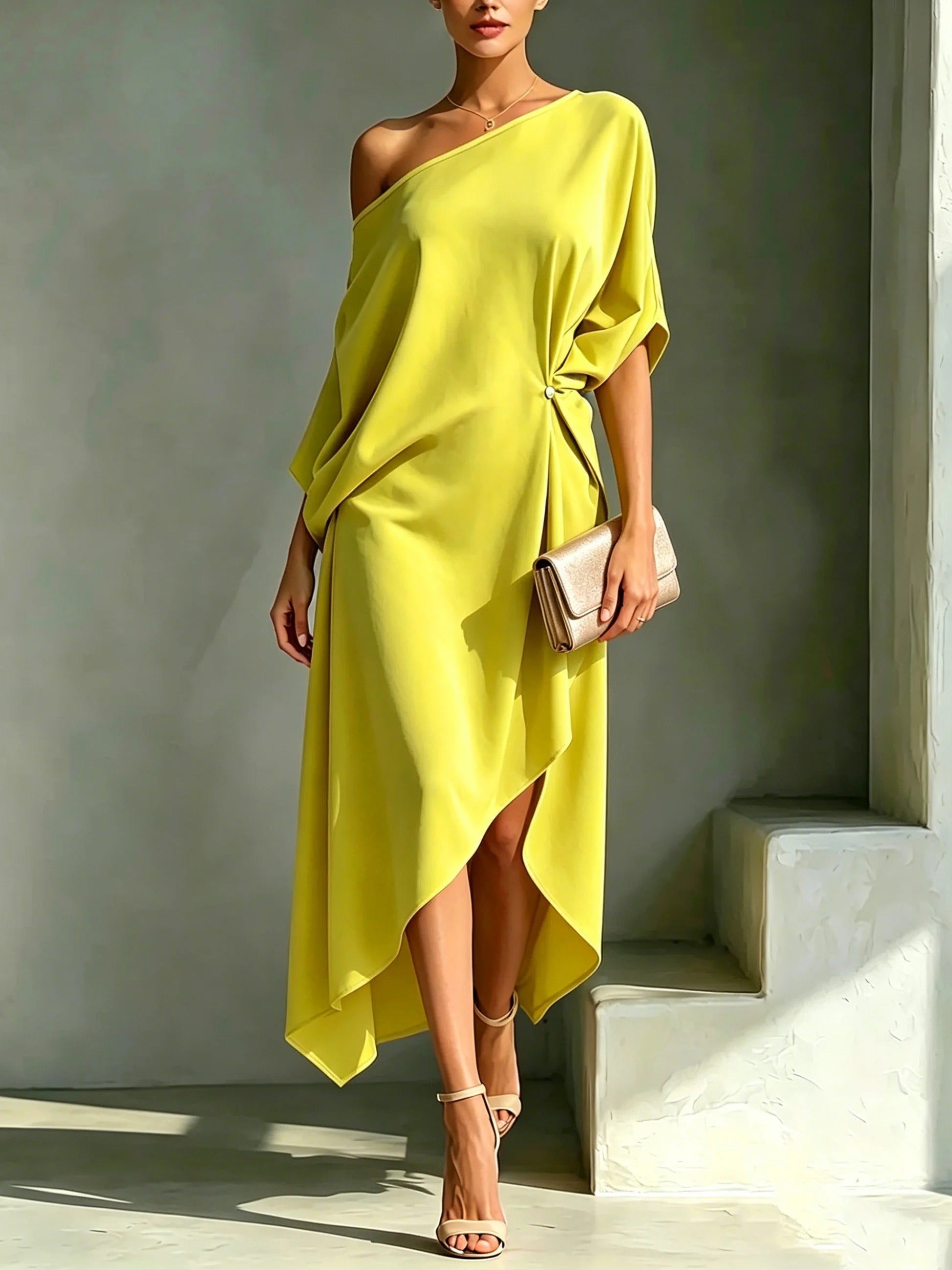 Chiara | Cappotto elegante asimmetrico