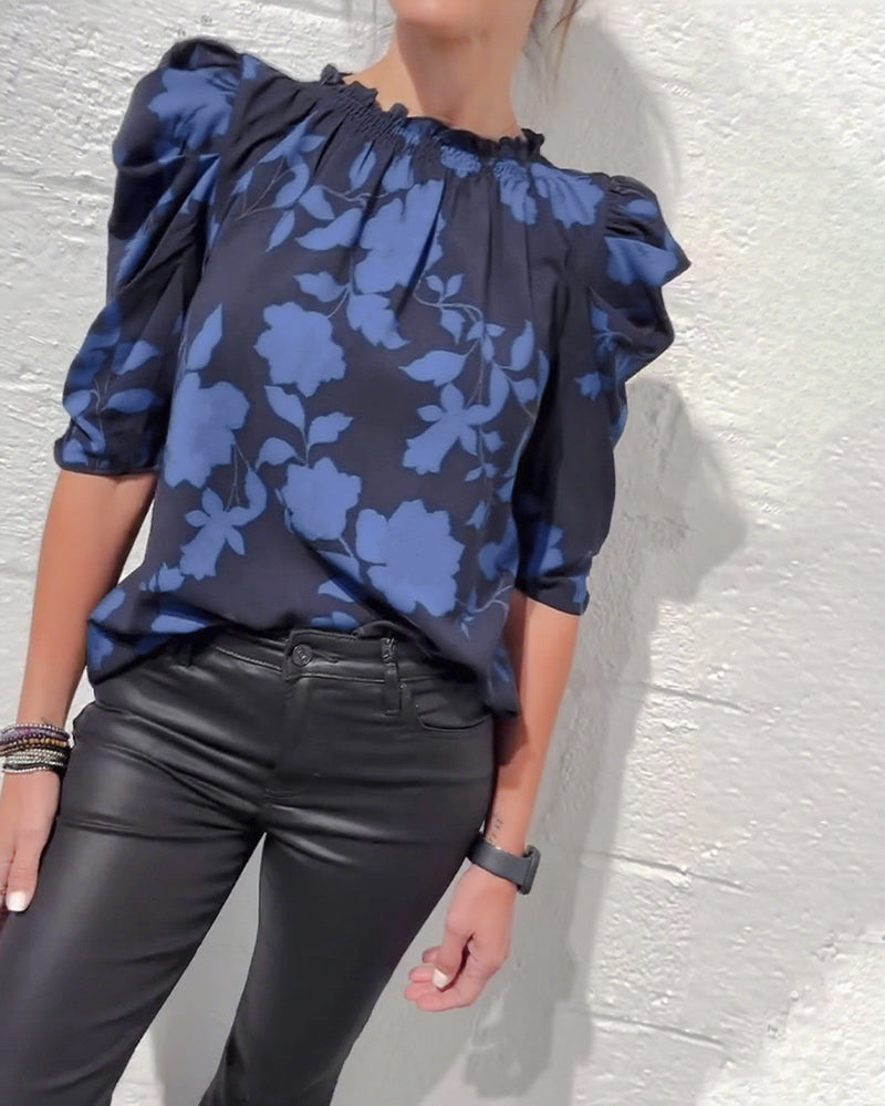 Nina | Blouse Pompmouw Ruche