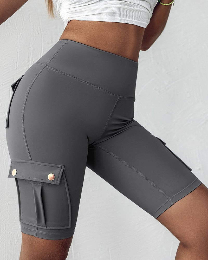 Esther | High-waisted shorts met zakken 2+1 Gratis