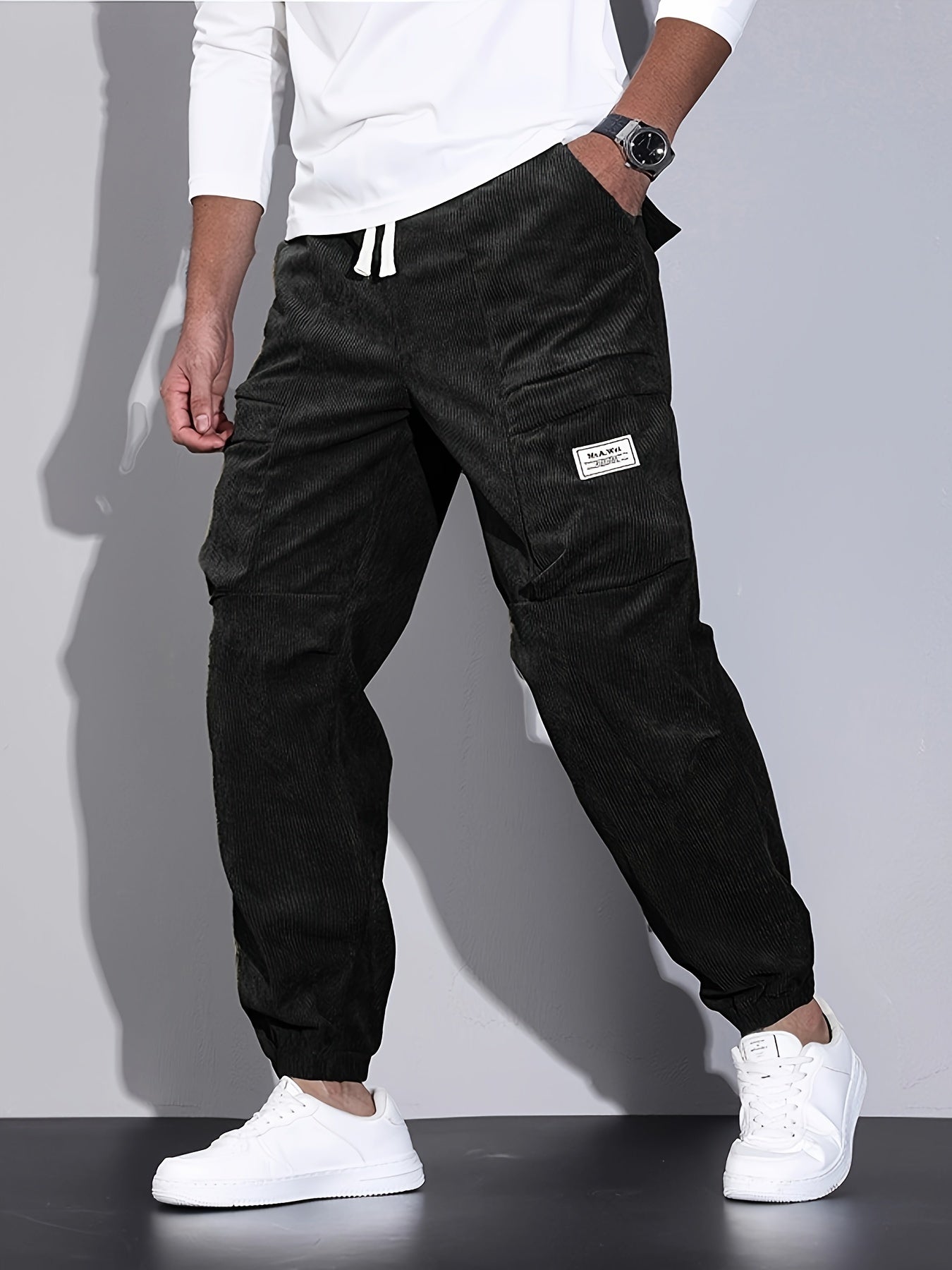 Laluna® | Broek di carico in velluto a coste