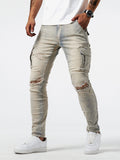 Laluna® | Slim Fit Cargo Jeans