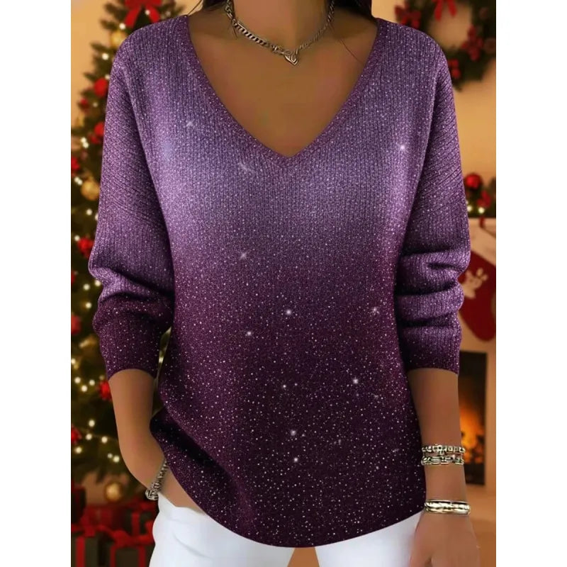 Jade™ – Elegante maglione da donna con V-udskæring