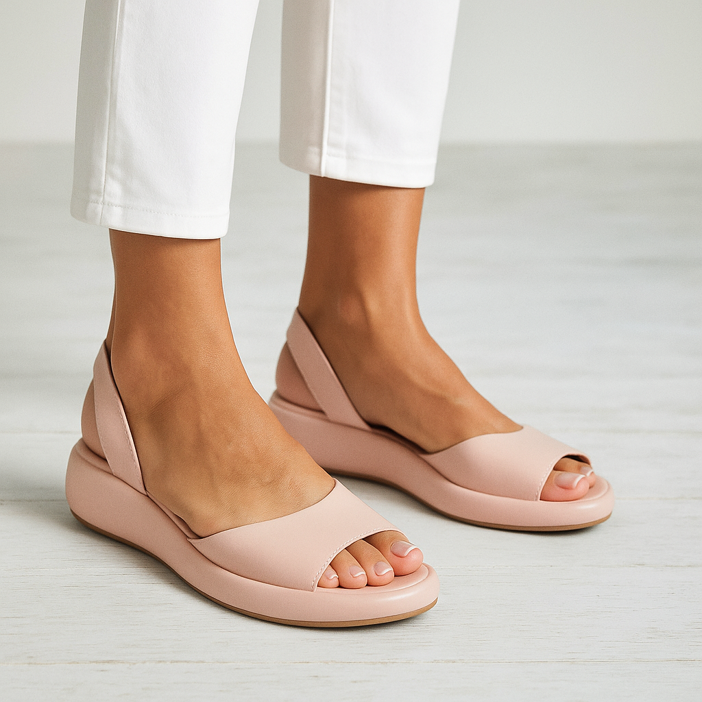 Sandalo comfort elegante rosa